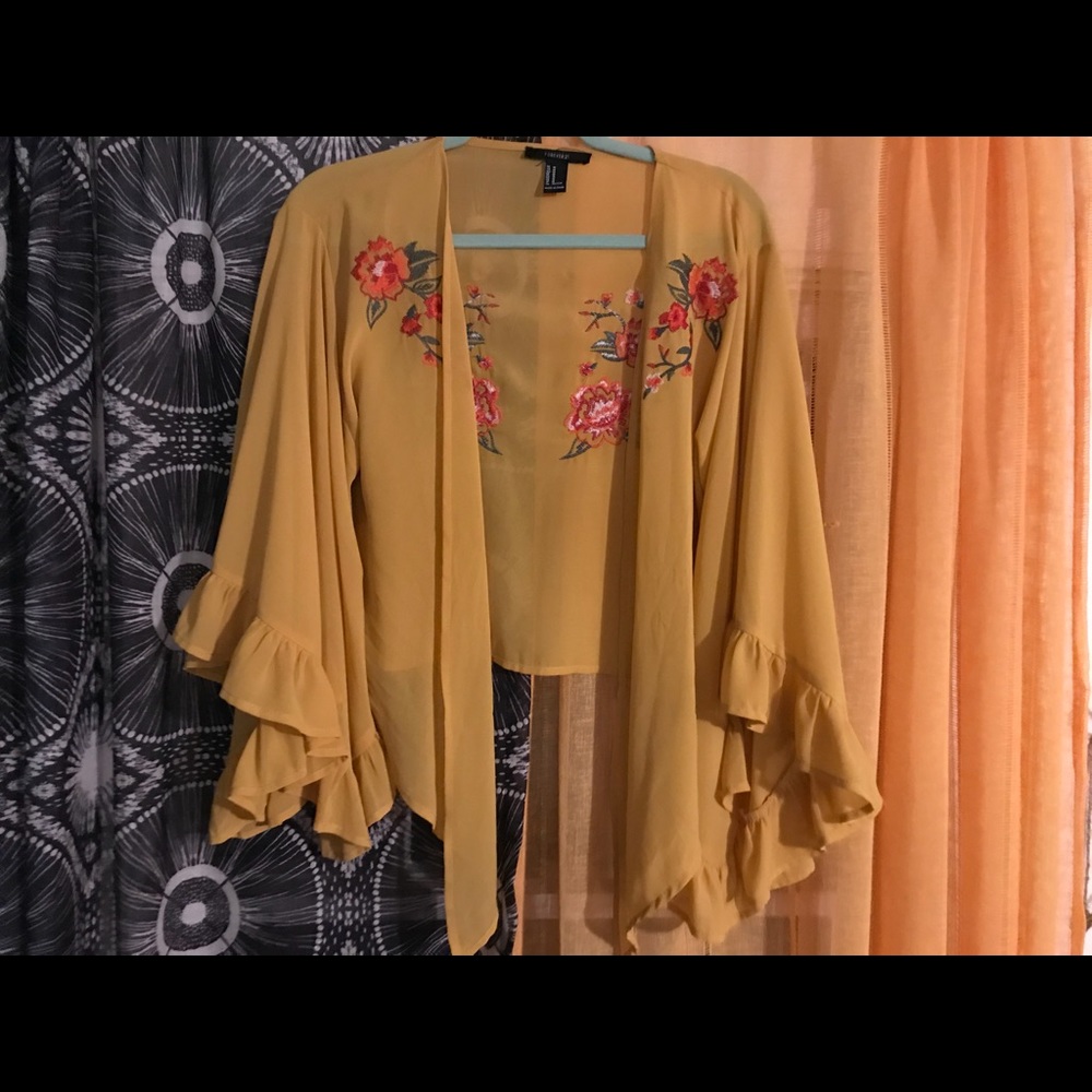 See thru cardigan
